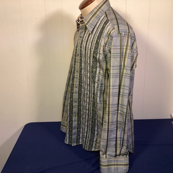 Robert Graham button down long sleeve shirt Mens size XL Knowledge Wisdom Faith - Picture 5 of 12